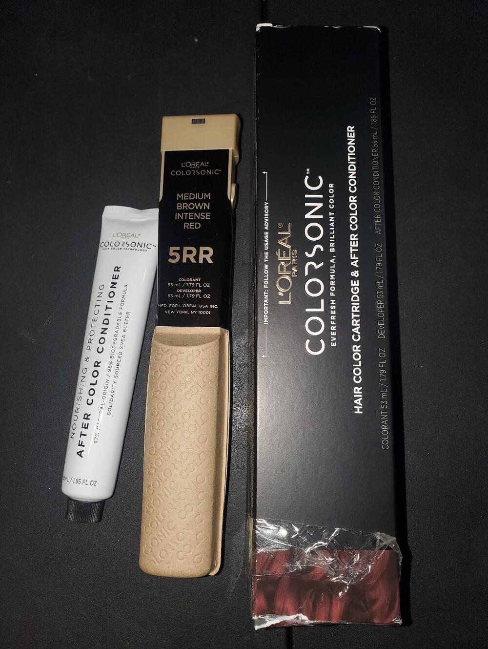 L'Oréal ColorSonic Hair Color Cartridge 5RR Medium Brown Intense Red